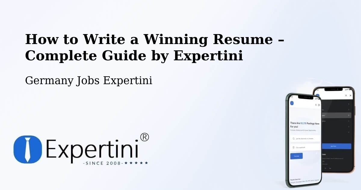 Resume Writing Guide for Job Seekers – Weida - Weida, Germany Jobs Expertini